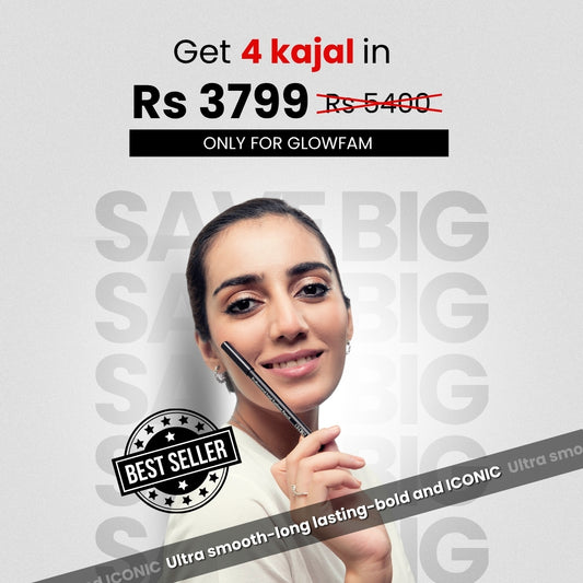 Pack of 4 Black Kajal
