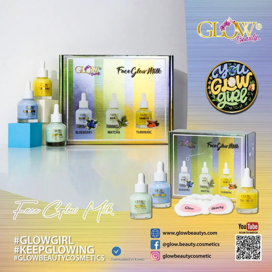 Face Glow Milk with Head band