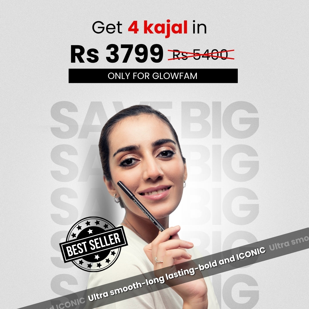 Pack of 4 White Kajal