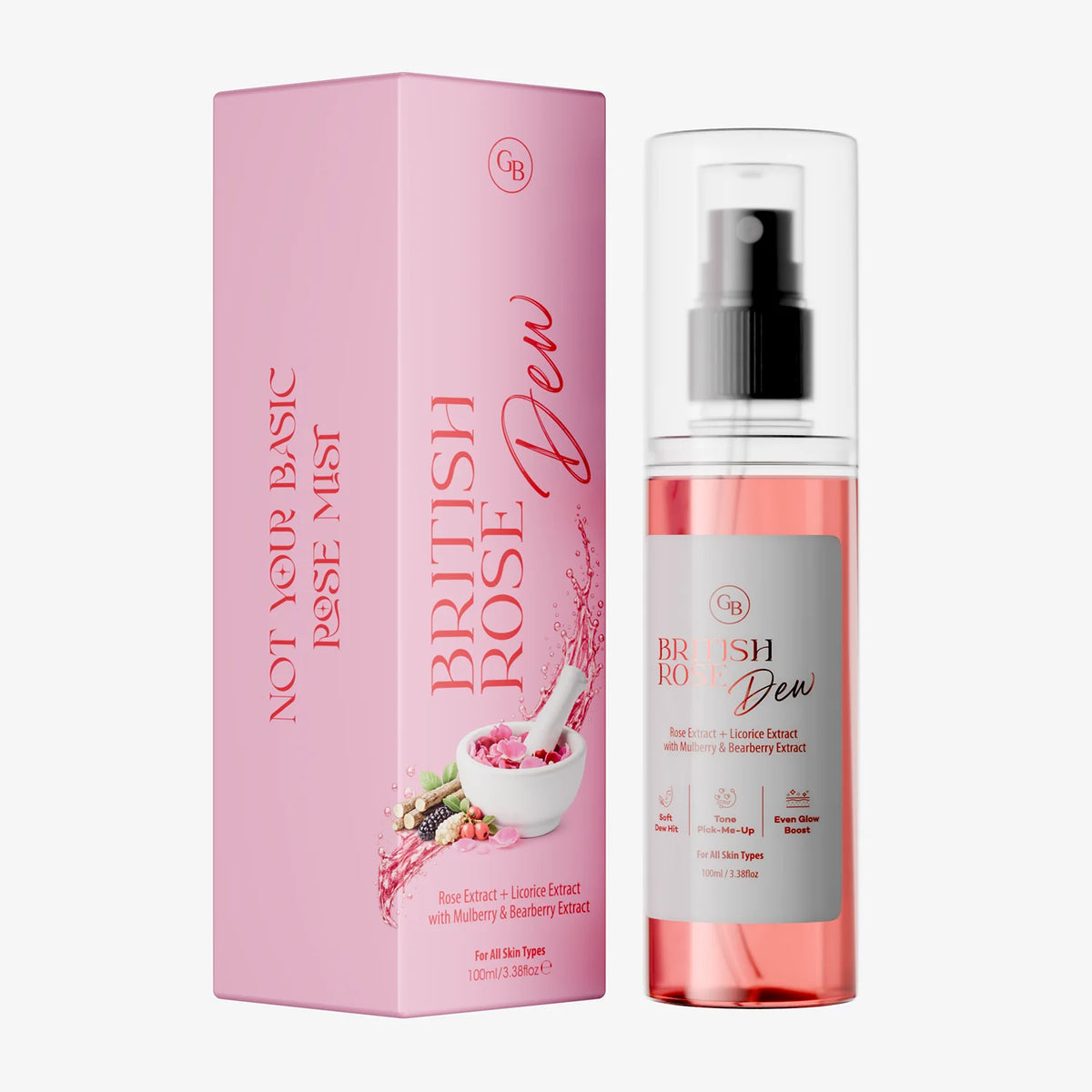 British Rose Dew Face Mist with Licorice & Mulberry