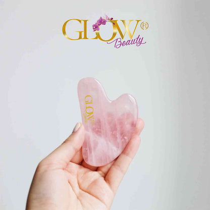 Rose Quartz Stone - Gua Sha Facial Tool