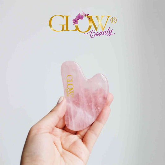Rose Quartz Stone - Gua Sha Facial Tool