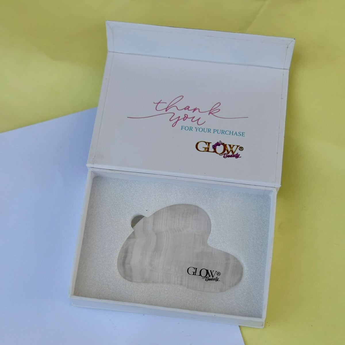 Rose Quartz Stone - Gua Sha Facial Tool