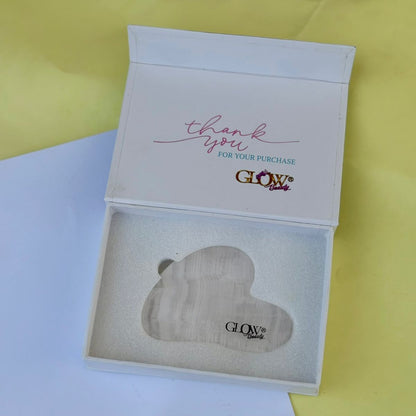 Rose Quartz Stone - Gua Sha Facial Tool