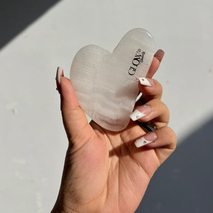 Rose Quartz Stone - Gua Sha Facial Tool
