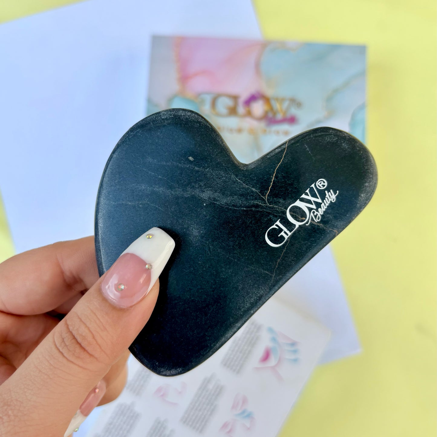 Black  Premium Stones Gua Sha