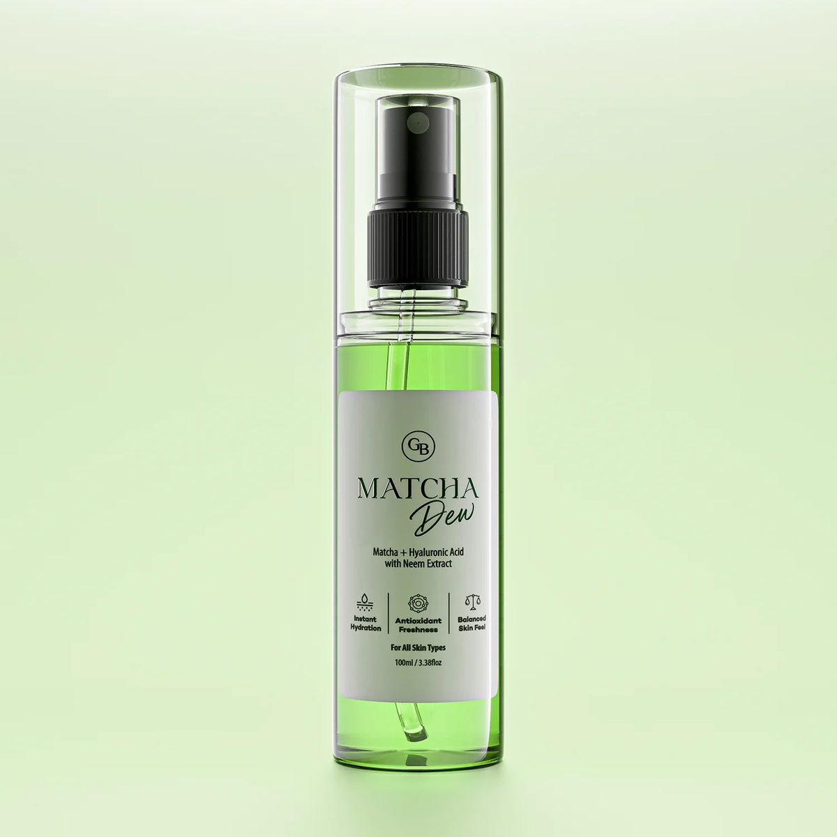 Matcha Dew Hyaluronic Acid Face Mist with Neem & Tea Tree