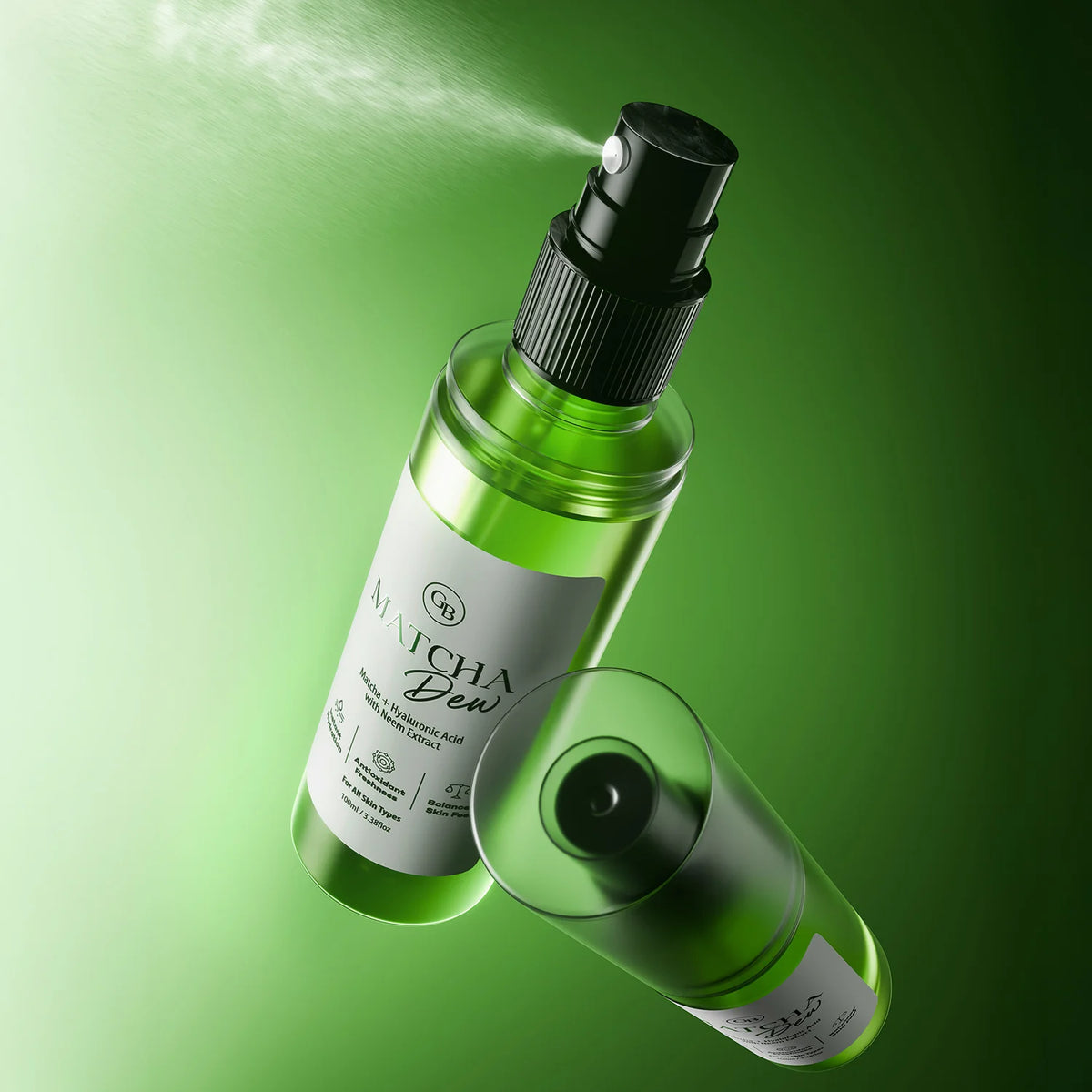 Matcha Dew Hyaluronic Acid Face Mist with Neem & Tea Tree