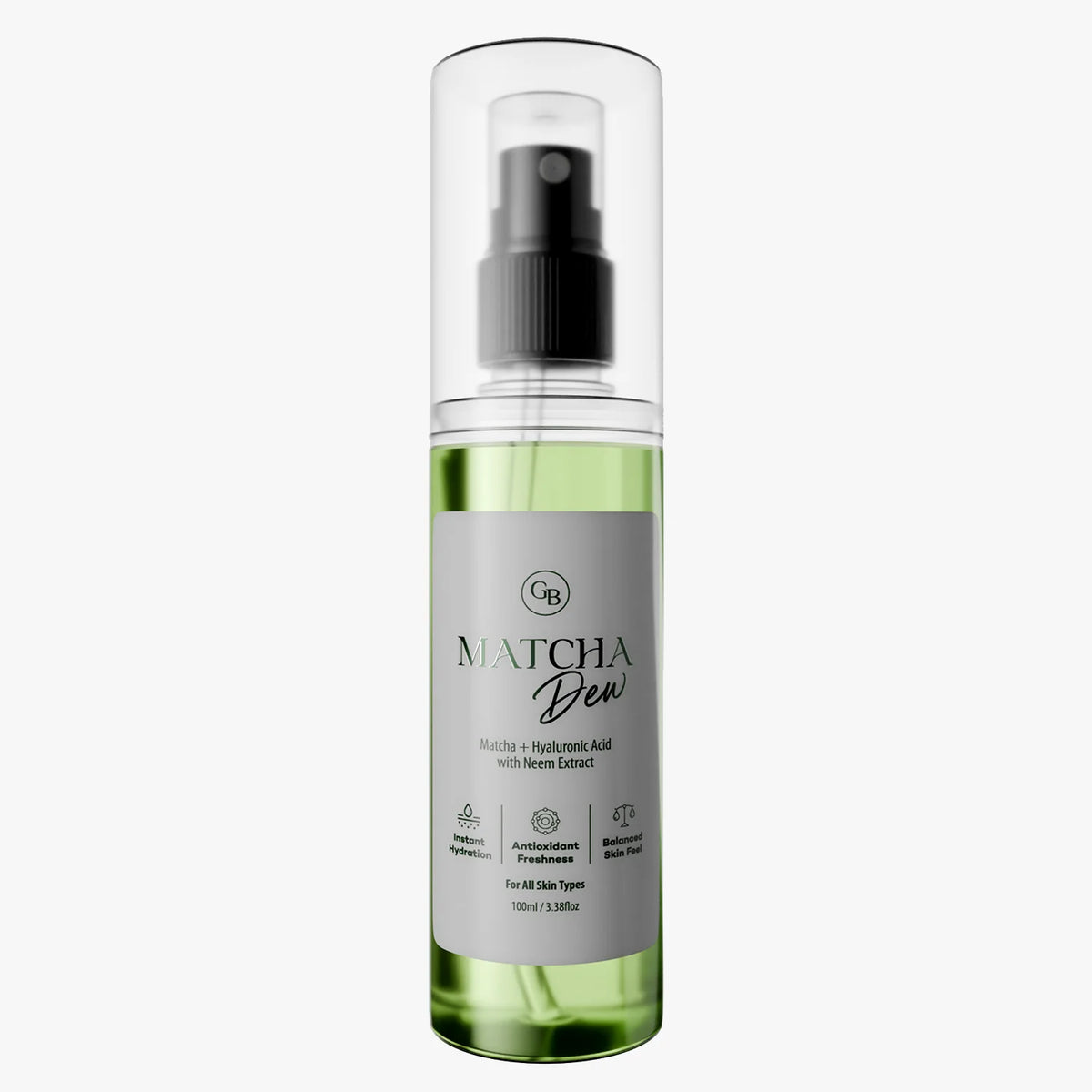 Matcha Dew Hyaluronic Acid Face Mist with Neem & Tea Tree
