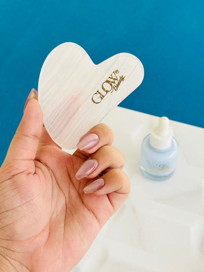 Rose Quartz Stone - Gua Sha Facial Tool