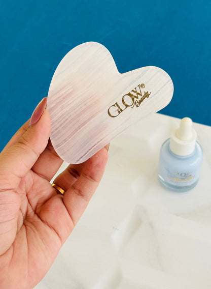 Rose Quartz Stone - Gua Sha Facial Tool