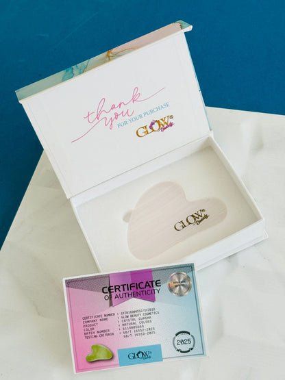 Rose Quartz Stone - Gua Sha Facial Tool