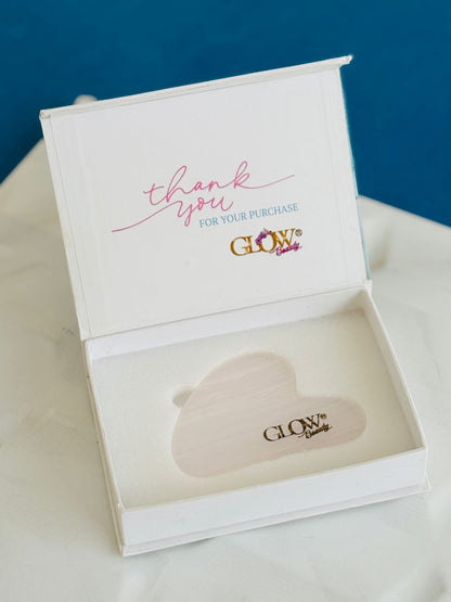 Rose Quartz Stone - Gua Sha Facial Tool